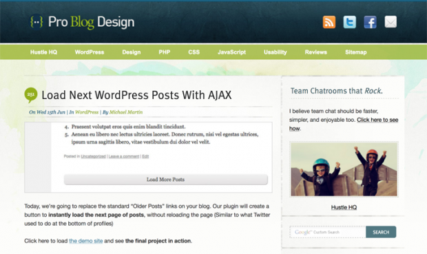 記事一覧ページでもっと見るを実装できるWordPressプラグイン「PBD AJAX Load Posts」！