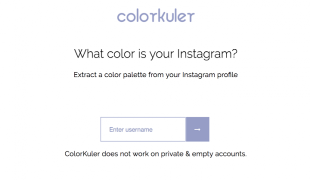 Instagramのアカウントからカラーパレットを作成してくれるサイト「ColorKuler」